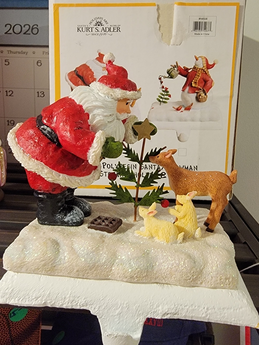 Kurt Alder-Santa Christmas Stocking Holder With Orginal Box